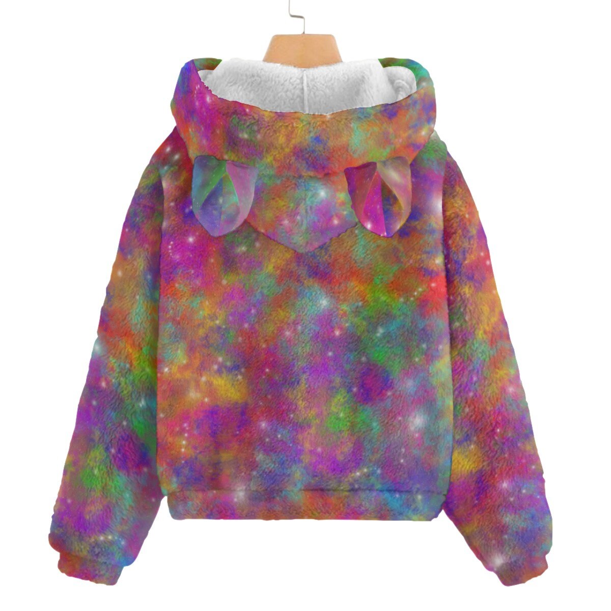 Rainbow Galaxy Hoodie Hoodie With Ears Futuristic Fashion Decora Kei Gender Neutral Gift Unisex Kids Clothes Etsy UK