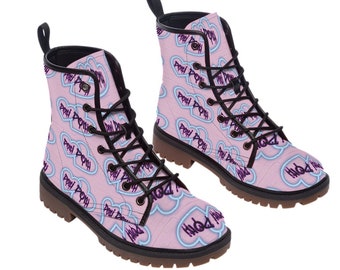 Cyberpunk Graffiti Boots, Kawaii Harajuku Boots, Neon Punk