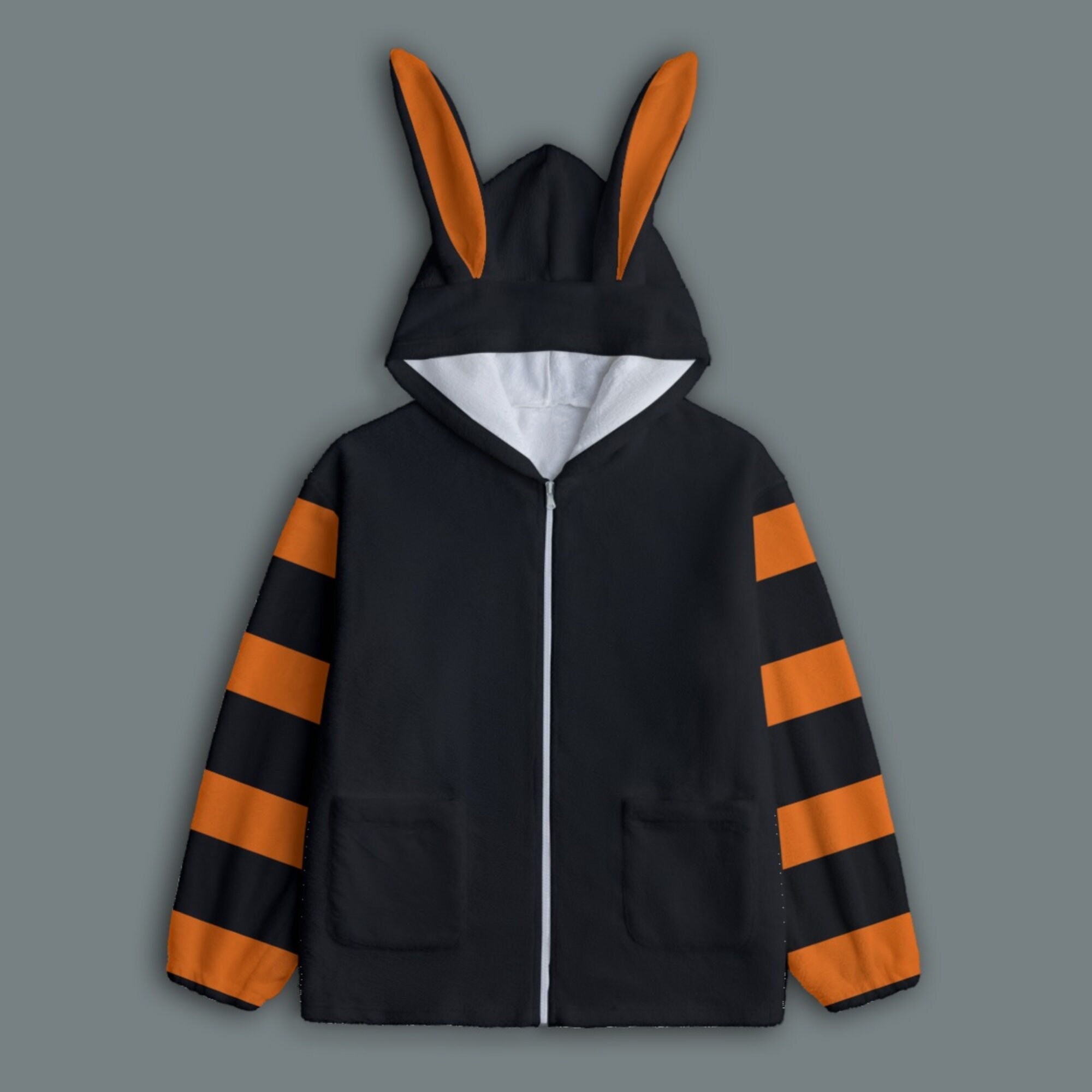 Super Cute Harajuku Bunny Hoodie - Oversized Kawaii Rabbit Sweatshirt For Teens