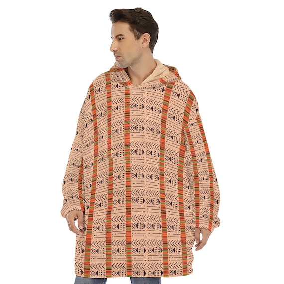 Mudcloth Hoodie Hooded Blanket Oversized Hoodie Afro Futurism Clothing Unisex Fashion Etsy