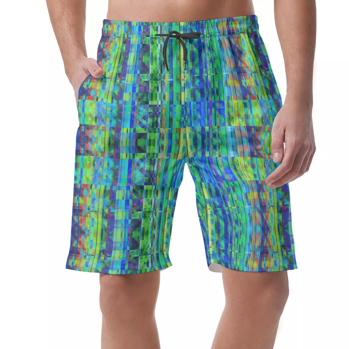 Abstract Shorts Glitch Techs Glitchcore Clothing Space - Etsy UK