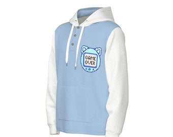 Tenshi Kaiwai Hoodie, Plus Size Cyber Angelcore Fashion