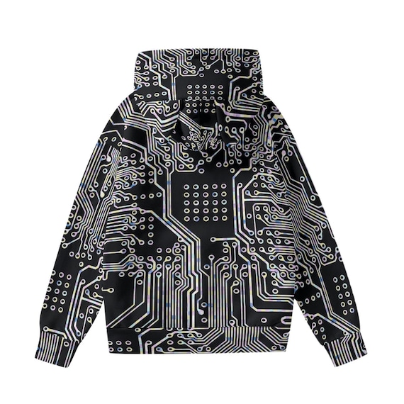 Cyberpunk Hoodie With Ears, Sci Fi Gifts, Space Fashion