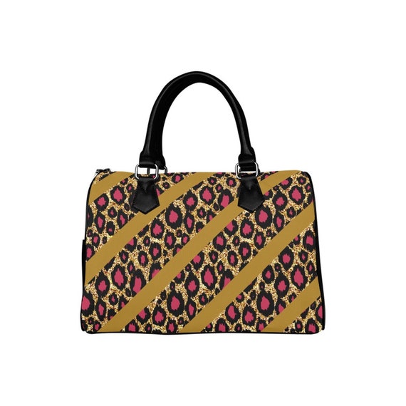 Harajuku Bag, Boston Bag, Leopard Print Gifts, Gyaru Clothes