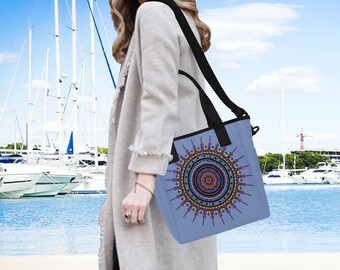 Pride Tote Bag, Mandala Tote Bag, Rainbow Gift, Back To Uni, Uchuu Kei, Space Gifts, Futuristic Gifts