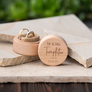 Modern Personalised Ring Box | Wedding Ring Box | Proposal Box