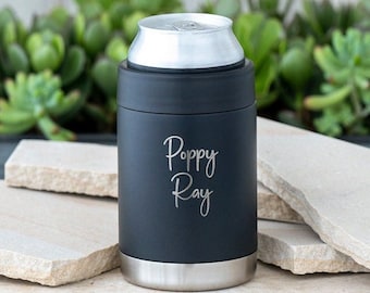 Personalised Stubby Holder | Stainless Steel | Father's Day | Beer Bottle Cooler | Groomsman | Best Man | Stainless Steel