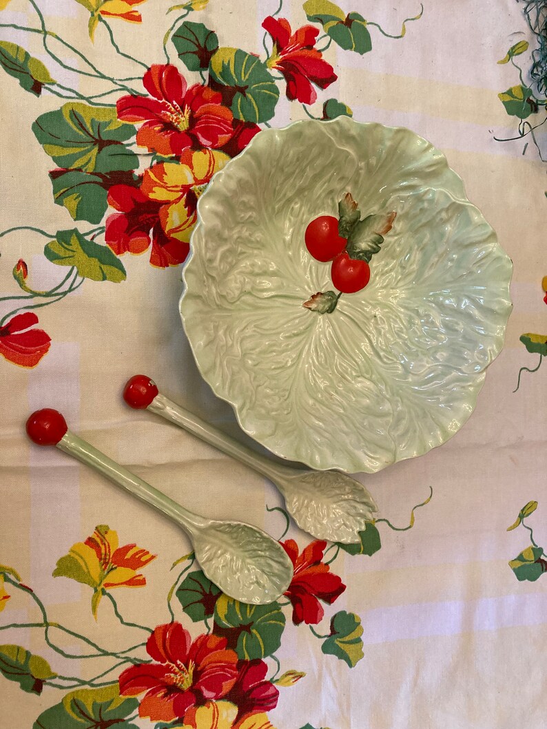 Carlton Ware Tomato Lettuce Leaf Salad Set Etsy