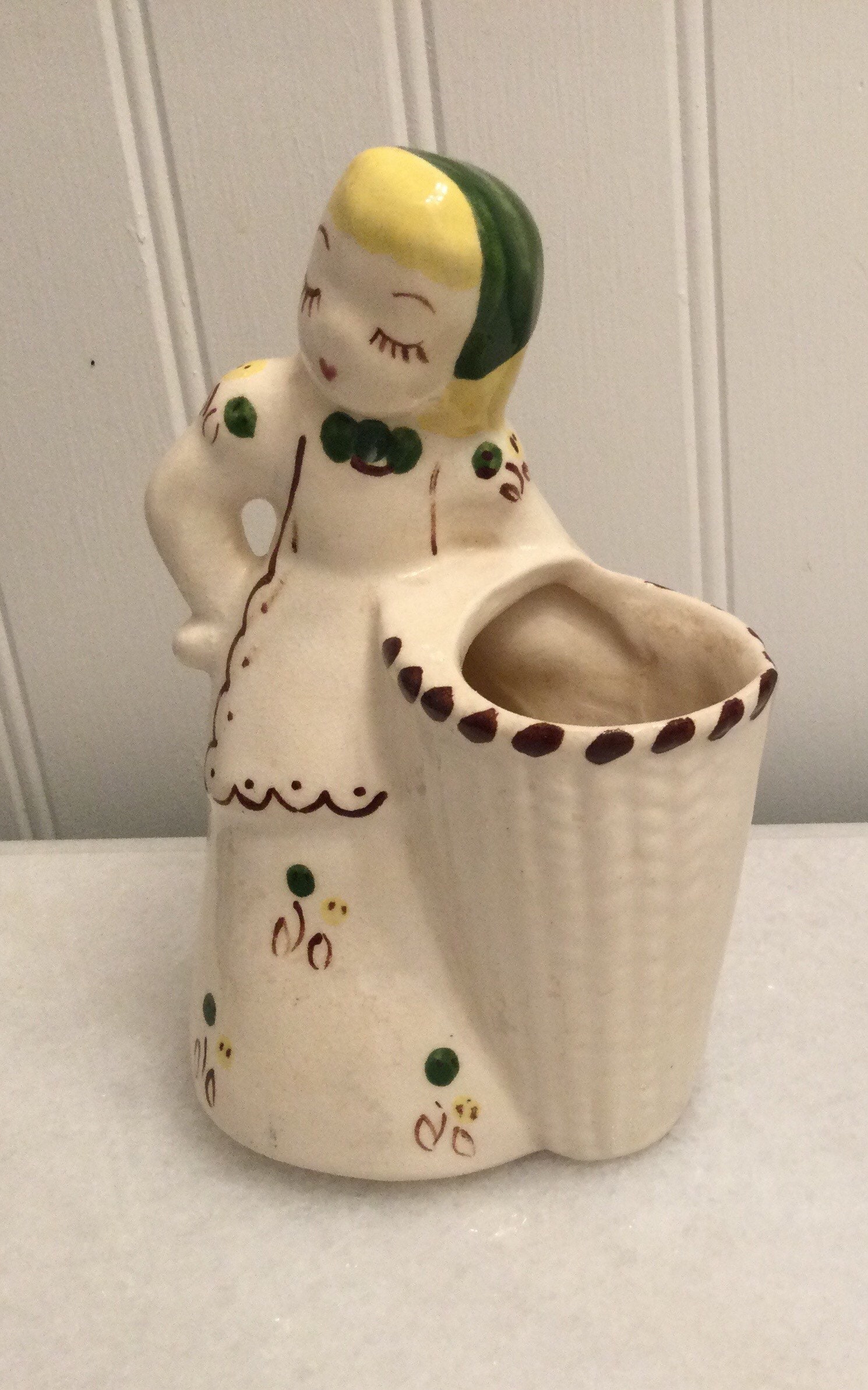 California Pottery Girl Vase Etsy