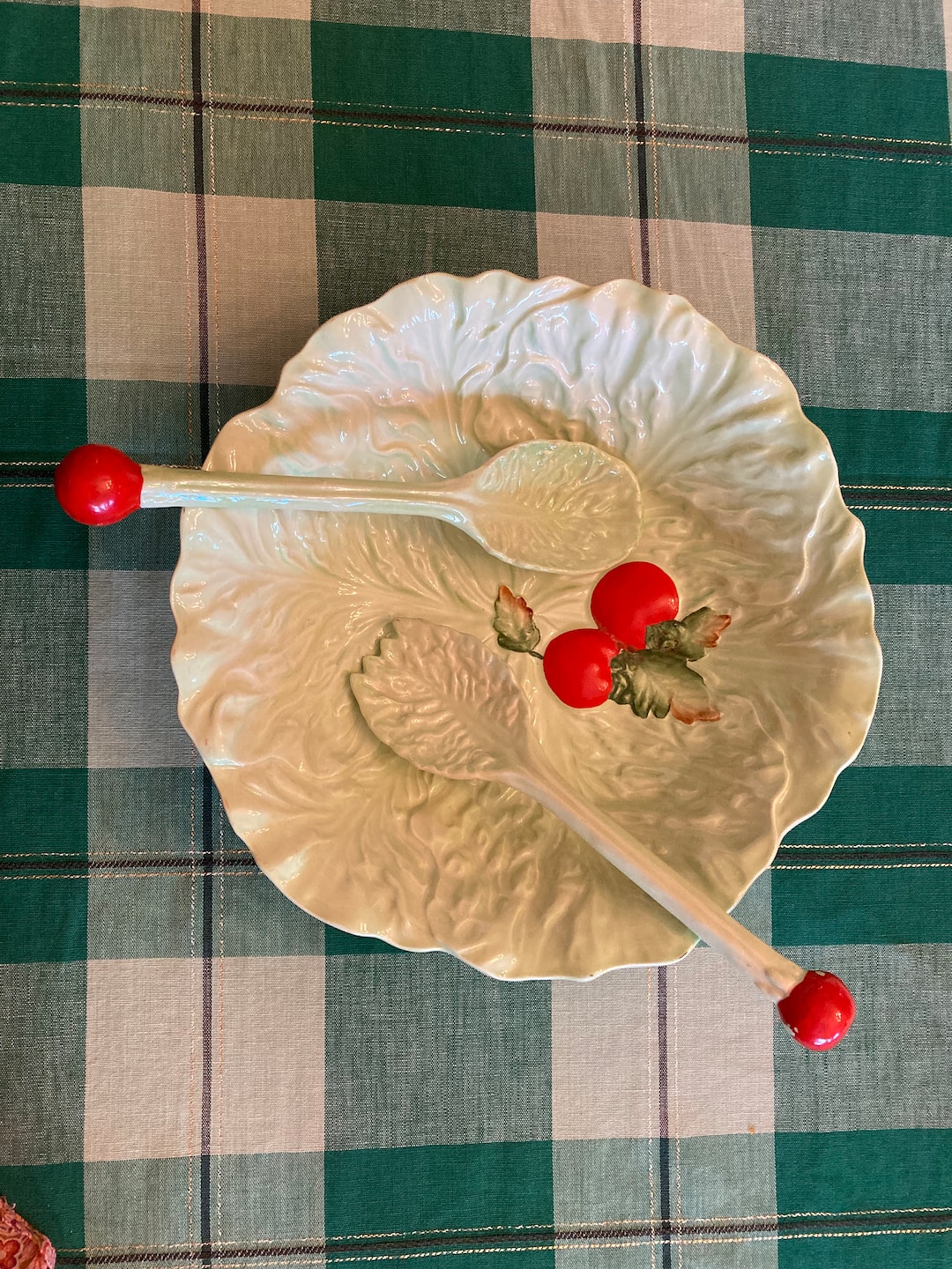 Carlton Ware Tomato Lettuce Leaf Salad Set Etsy
