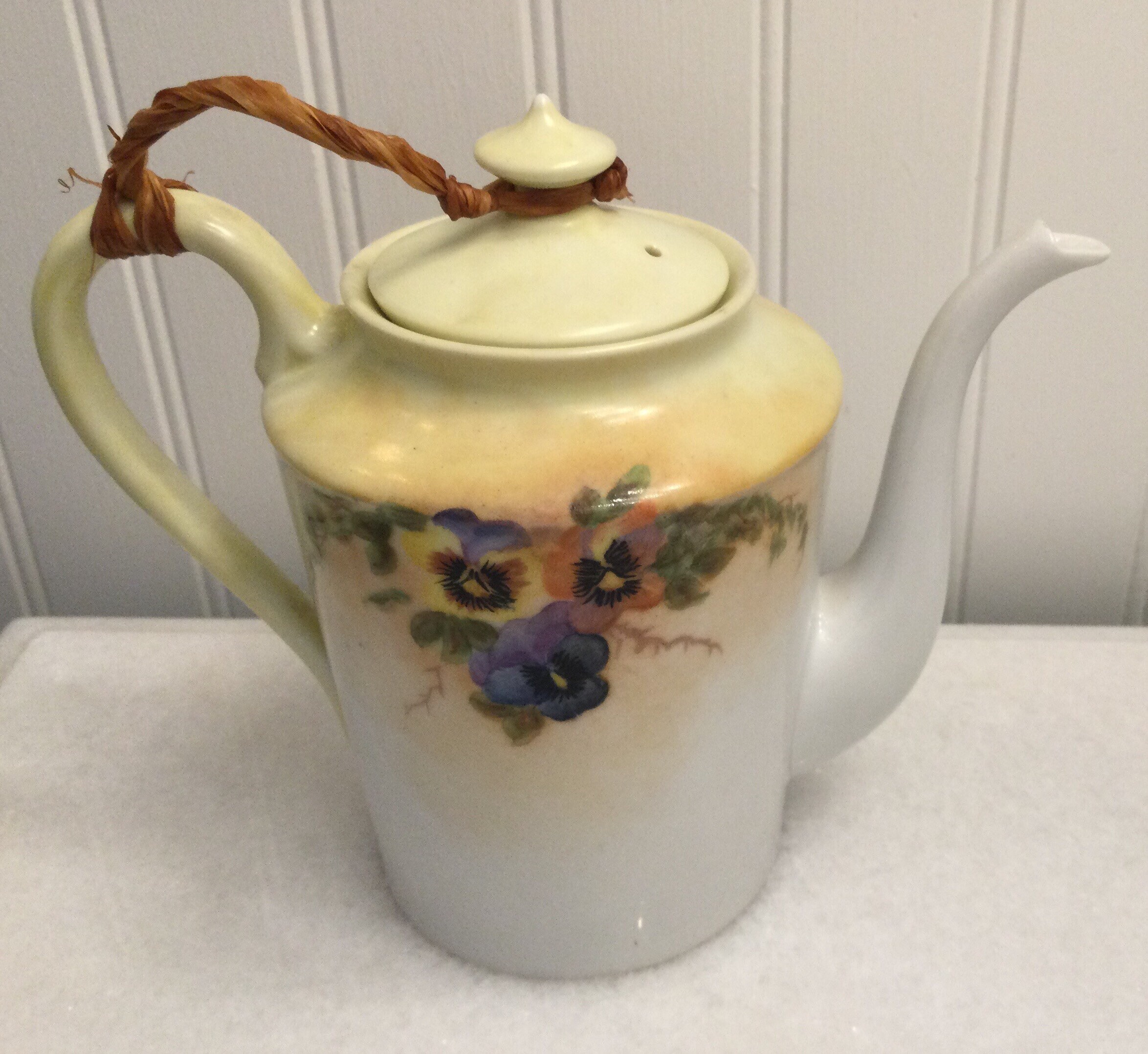 Hand Painted Porcelain Tea Pot Etsy UK