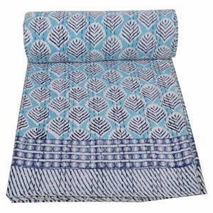 Inidan handmade kantha quilt king kantha throw kantha bedspread cotton quilt kantha bed cover bohemian quilt queen quilt indian blanket