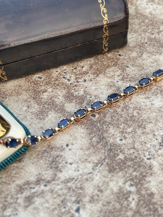 Sapphire and 14K Bracelet - image 5