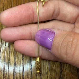 Art Nouveau 14 Karat Gold Diamond and Pearl Stickpin image 17