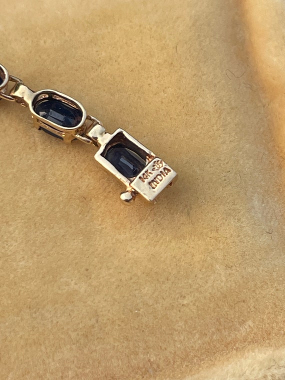 Sapphire and 14K Bracelet - image 4