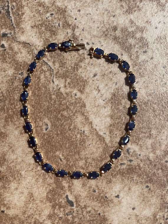 Sapphire and 14K Bracelet