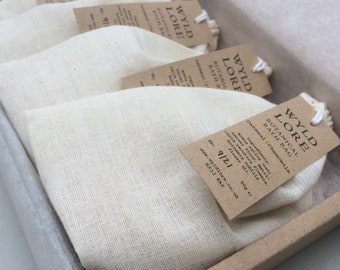 Box of 4 | Chamomile and Oatmeal Bath Bags | Natural | Chamomile bath milk | Soothing | Self care gift