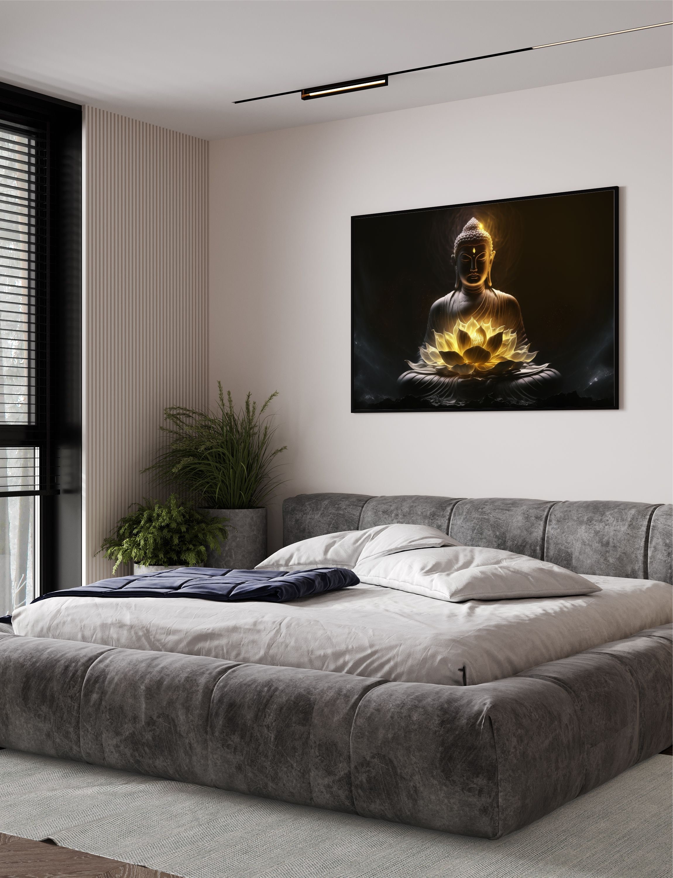 Wall Art Large Buddha Wall Painting for Living Room Decor and Home ...