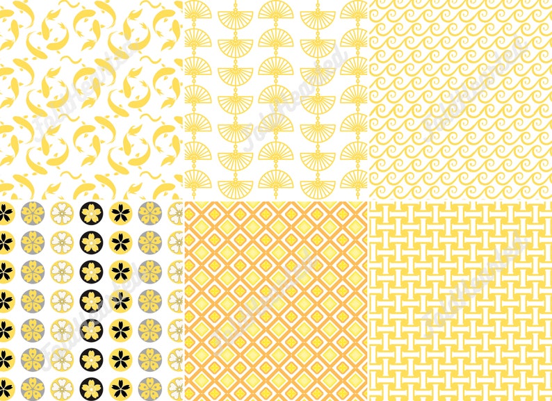Yellow Origami Patterns Yellow Origami Paper Value Pack, Japanese Inspired, 6 in X 6 In, to ...