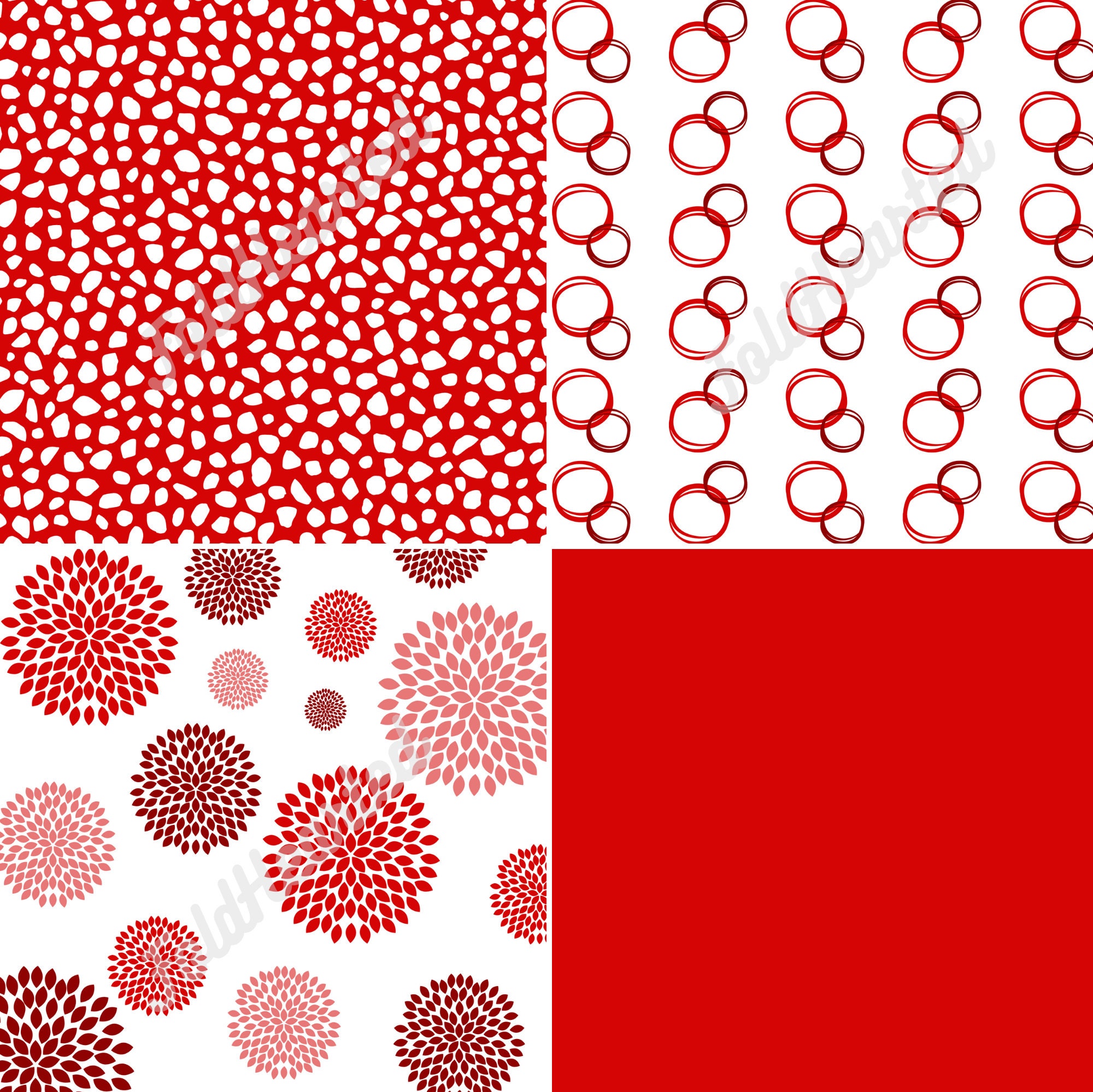 Red Origami Paper Value Pack Japanese Inspired 6 in X 6 In Etsy