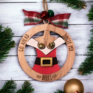 Funny Christmas Ornament, Jingle My Bells Ornament, Female and Male Ornament