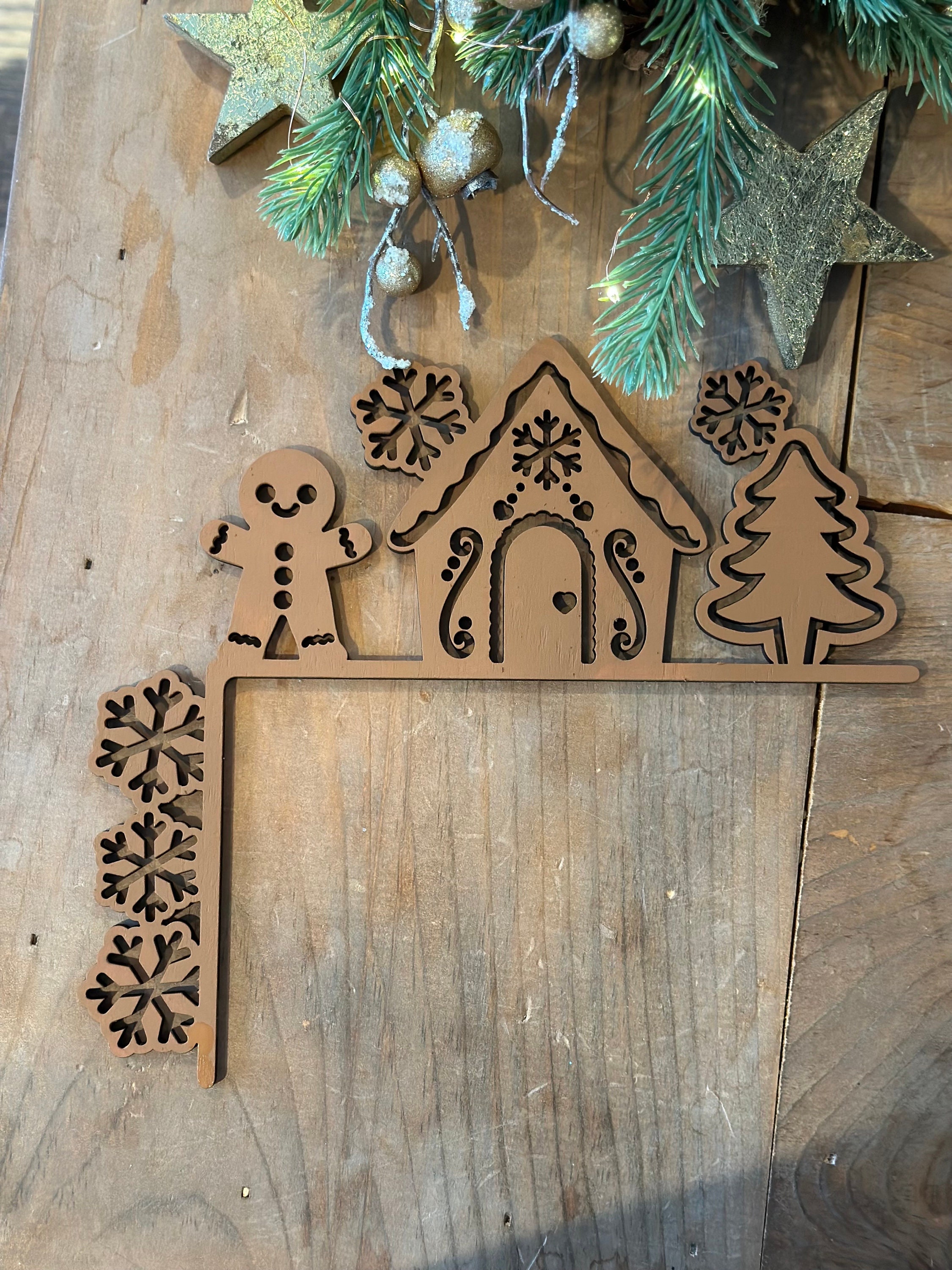 Christmas Door Decor, Over the Door Gingerbread House - Etsy