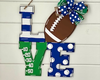 Football Door Hanger, Kentucky Football Decor, Football Decor, Custom Football Sign