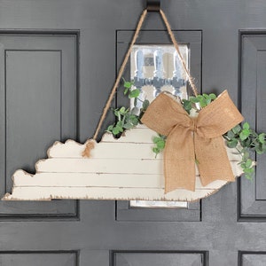 Distressed Shiplap State Door Hanger