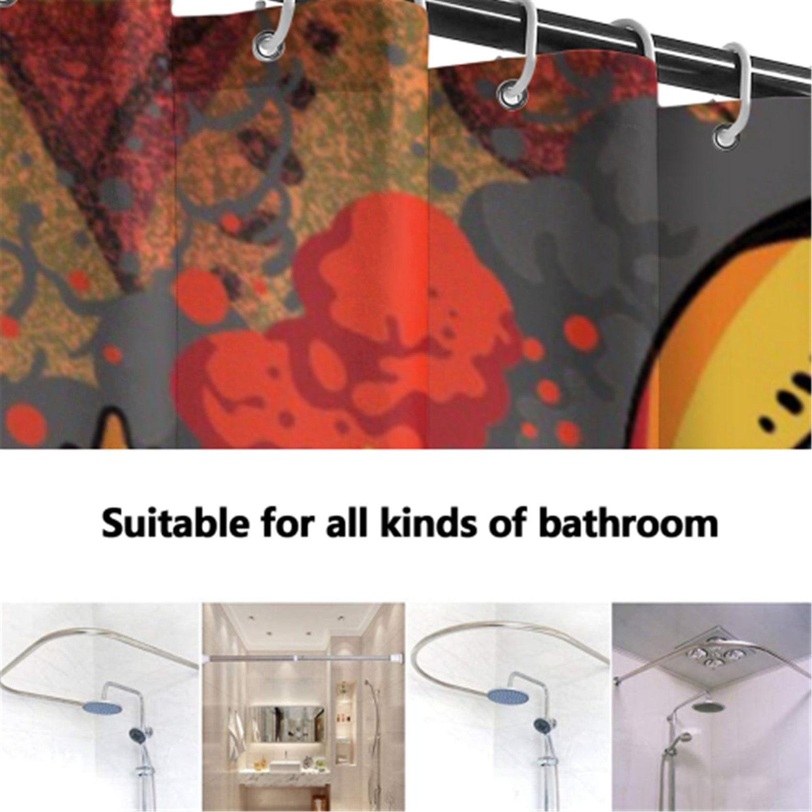 Pikachu Shower Curtain Pokemon Shower Curtain Custom Shower Etsy