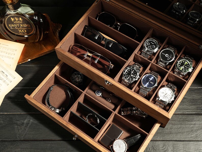Personalized Watch Storage, Groomsmen Gifts, Engraved Watch Box for Men ...