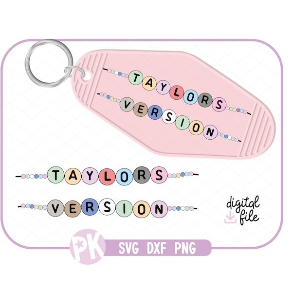 Taylor's Version Friendship Bracelets SVG - DXF - PNG / Trendy files for Creators / Cricut / Sublimation / Eras Tour / Instant Download