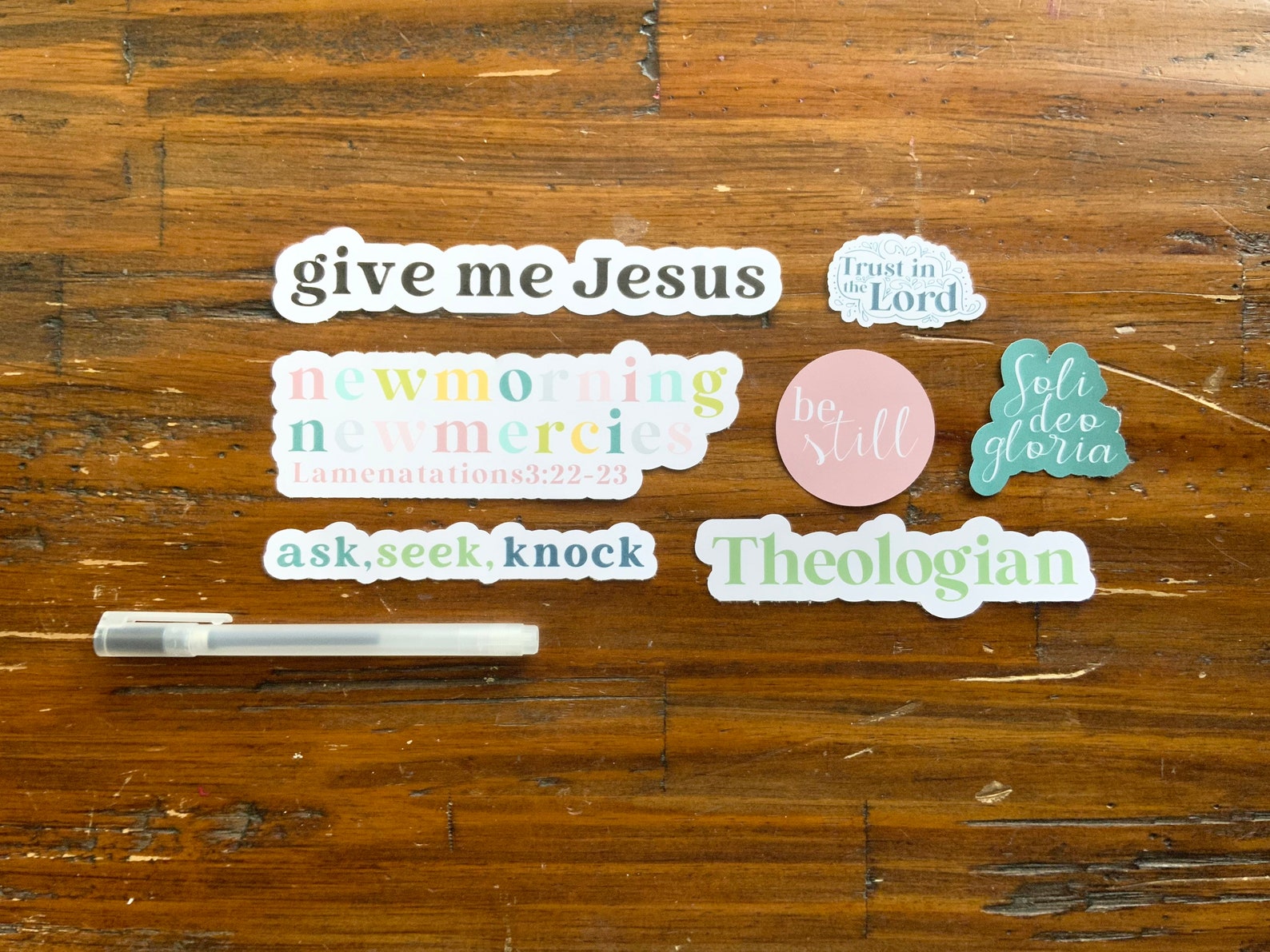 Faith Stickers Kit 1 Christian stickers Bible Journaling Etsy