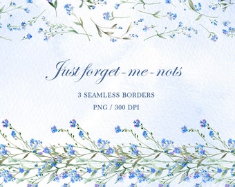 Forget Me Not Clip Etsy