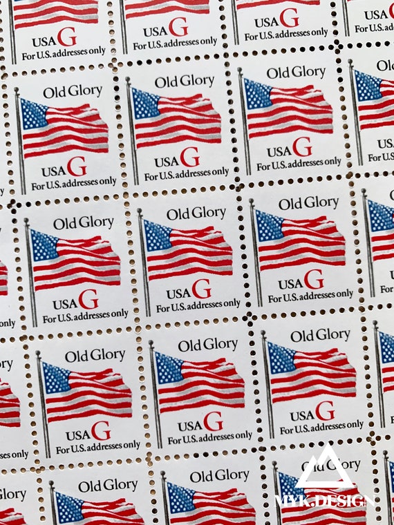 Old Glory Flagpole 18100 U.S. Stamps 1994 Postage Stamps Etsy