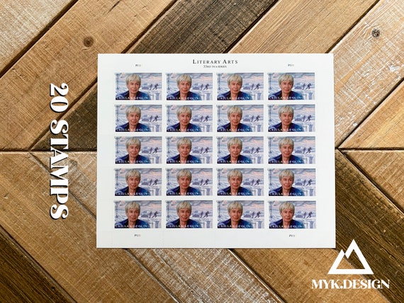 Ursula K Le Guin Sheet of 20 Three Ounce Rate Forever Postage Stamps Scott 5619