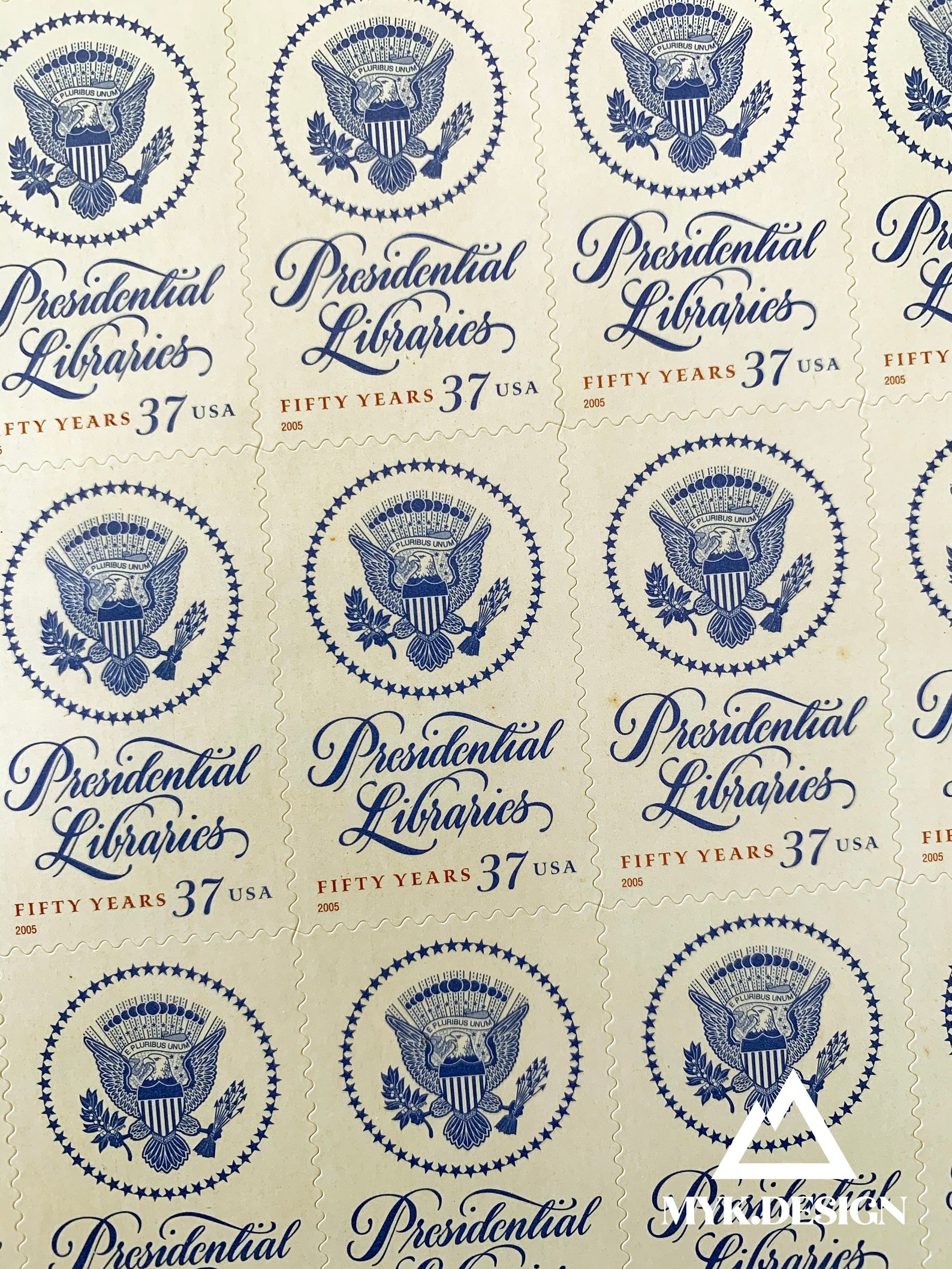 Presidential Libraries Sheet of 20 U.S. Stamps 2005 Postage Etsy