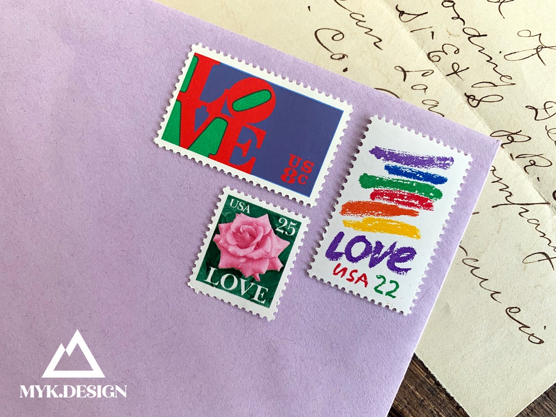 Love Stamps Block of 20 1985 Postage Stamps for Mailing Etsy
