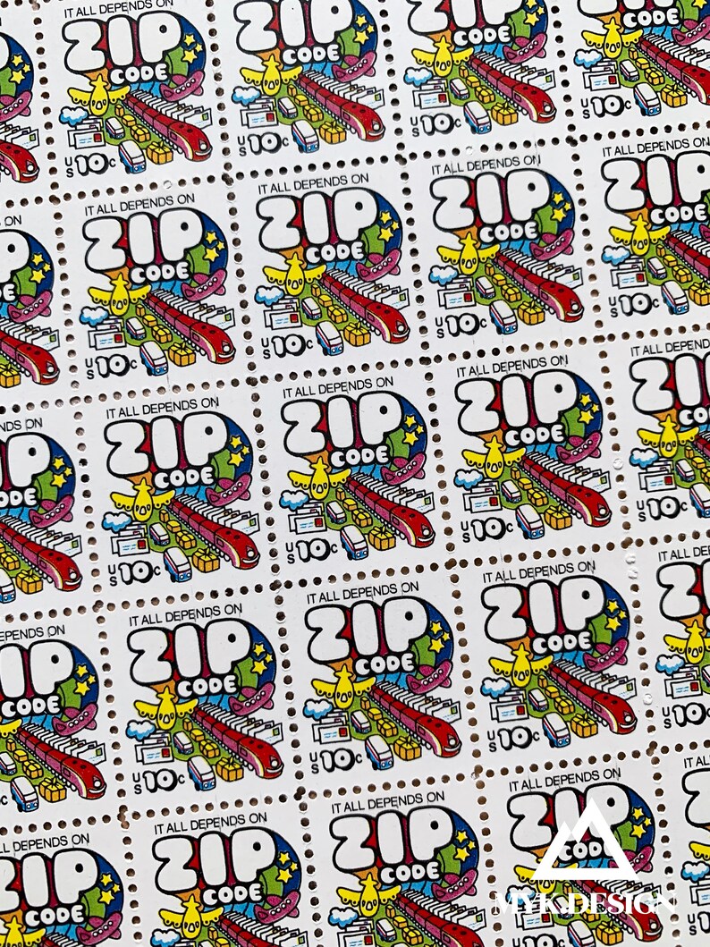 Use Zip Code 10100 U.S. Postage Stamps Face Value 10 Cents Etsy