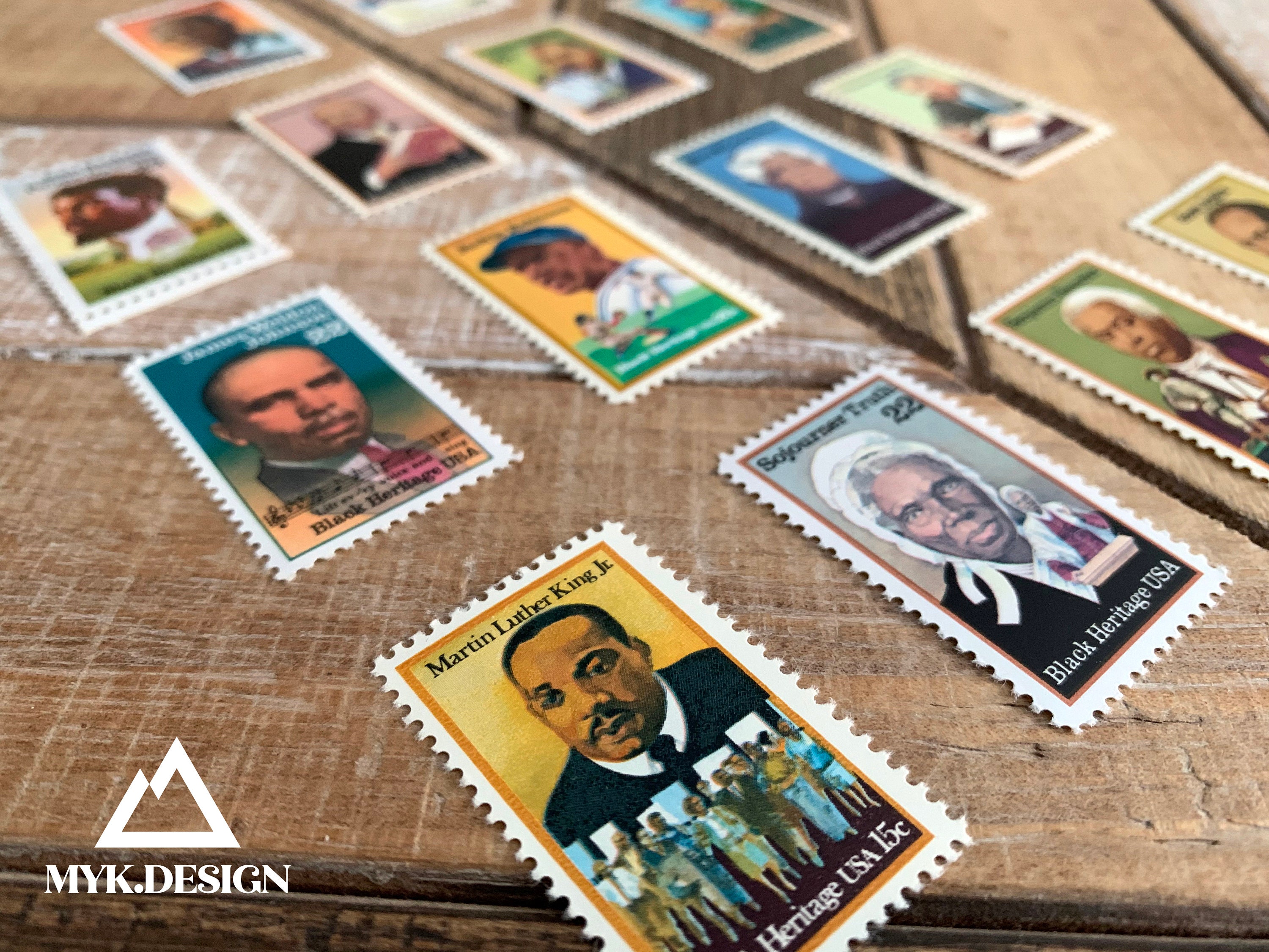 Black Heritage Set of 14 U.S. Stamps Vintage Postage Stamps Etsy