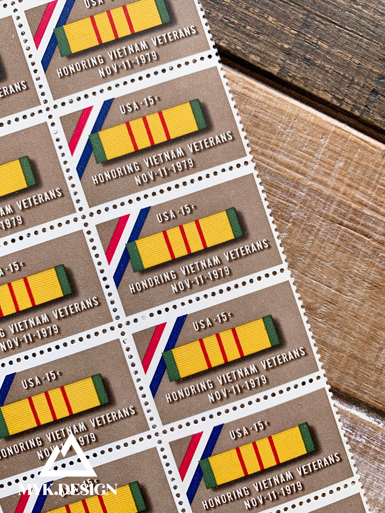 Honoring Vietnam Veterans U.S. Stamps Block of 1020 1979 Etsy