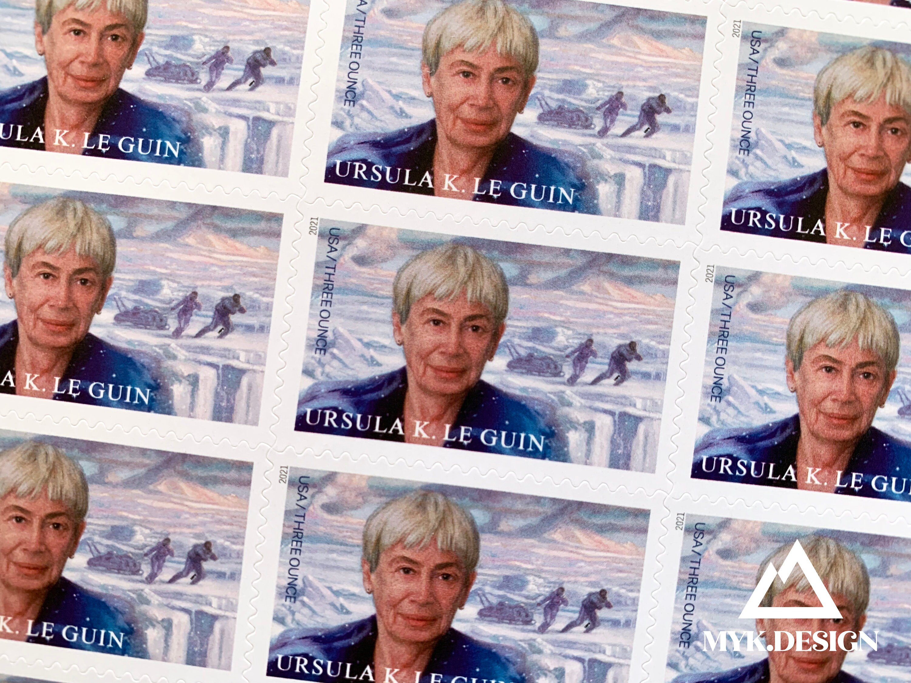 Ursula K Le Guin Sheet of 20 Three Ounce Rate Forever Postage Stamps Scott 5619