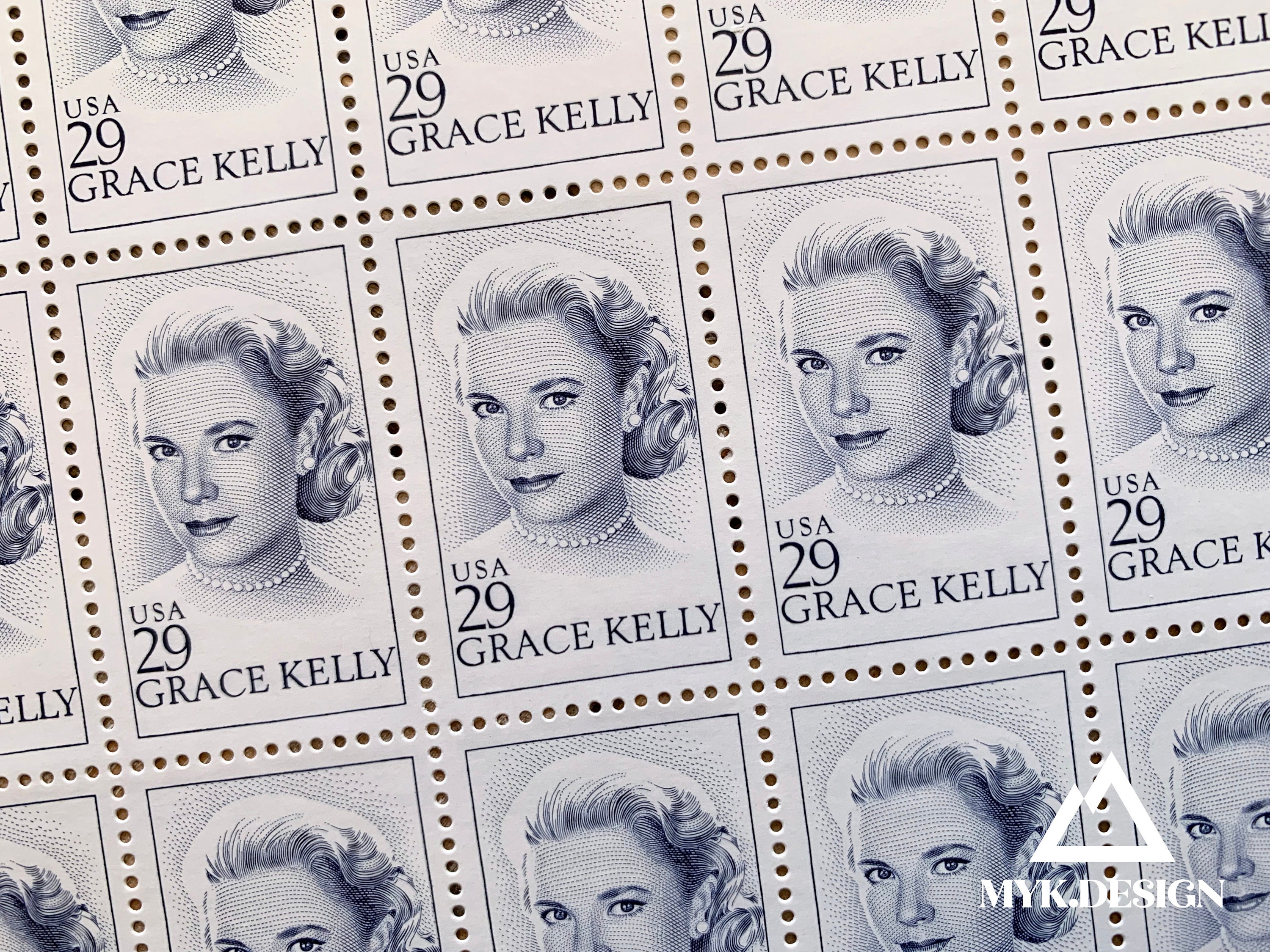 Grace Kelly Block of 1450 U.S. Stamps 1993 Postage Stamps Etsy