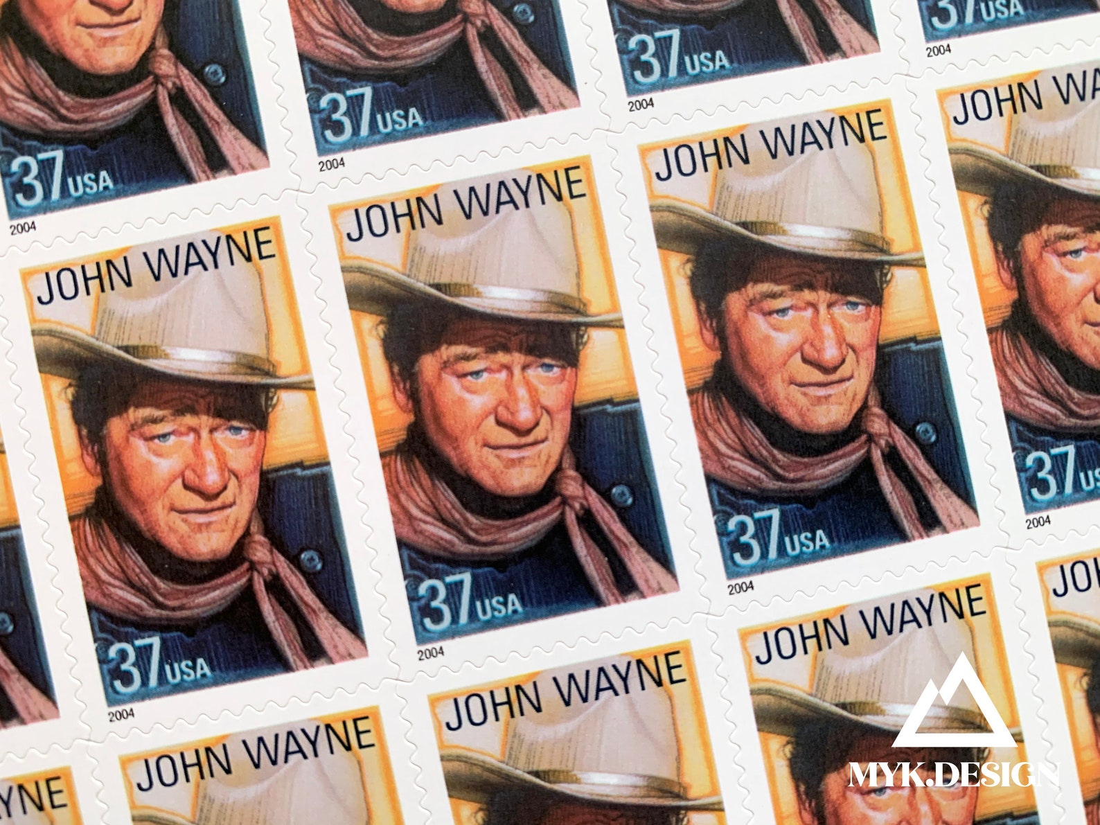 Block of 20 John Wayne Legends of Hollywood U.S. Stamps 2004 Etsy