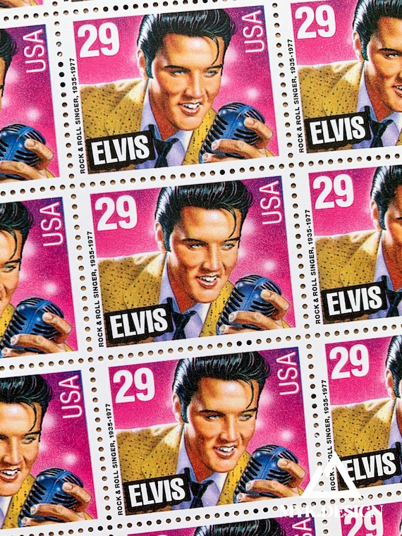 Elvis Presley 640 U.S. Postage Stamps Face Value 29 Cents Etsy