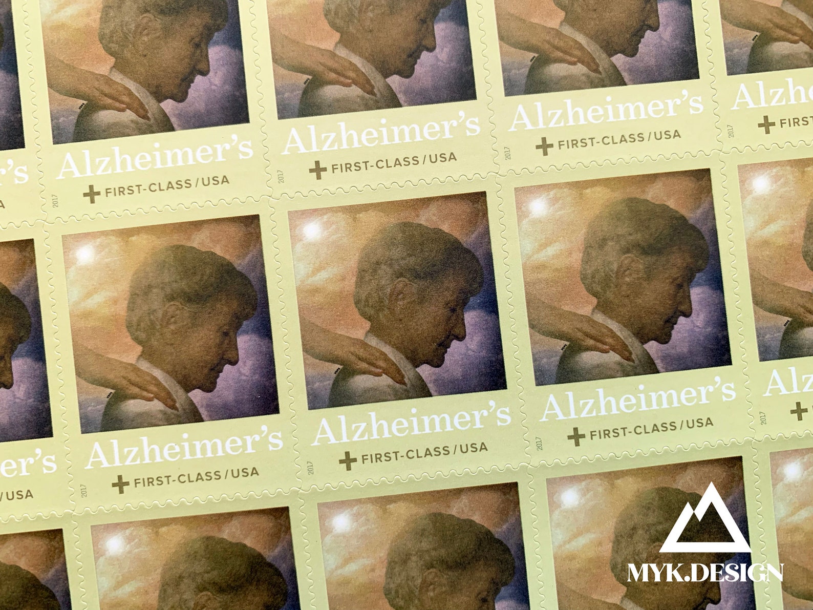 Alzheimers Disease Awareness Sheet of 20 U.S. Stamps 2017 Etsy