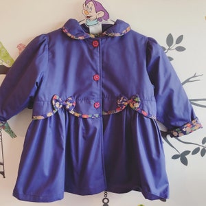 Unworn Girls Vintage Jingles Lavender Padded Coat Age 2-3 with its original tag