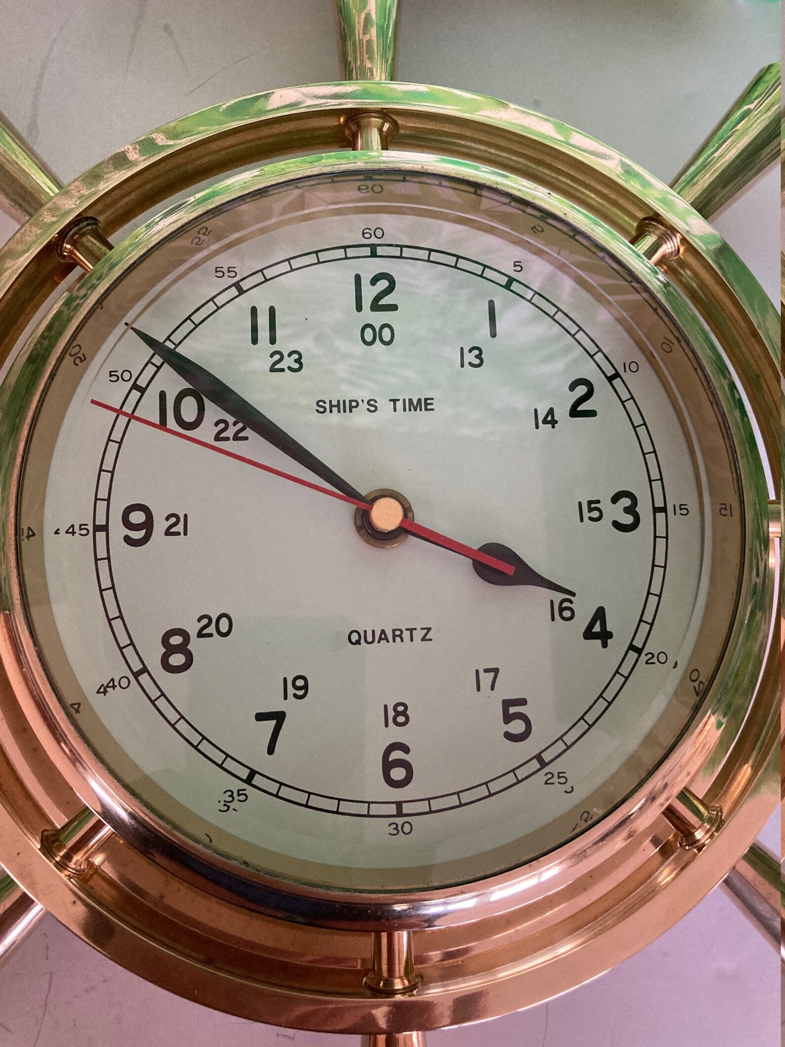 Ship Time solid brass vintage Nautical quartz Clock Etsy