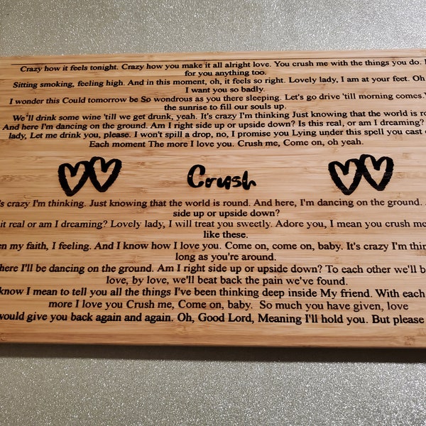 Dave Matthews Cutting Board - Etsy