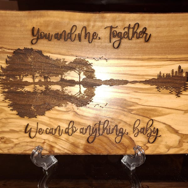 Etched Teak Charcuterie Board, Dave Matthews Band Lyrics (14x10)