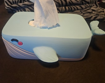 Whale tissue holder, sea life gift, diver gift, whale tissue box holder